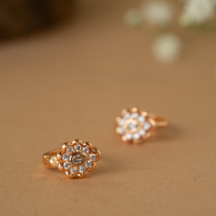 Unique Rosegold Diamond Studs Earrings