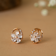 Fashion Diamond Design Stud Earrings