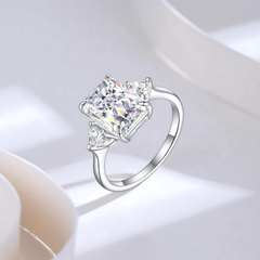 925 Sterling Silver Rectangle Statement Ring