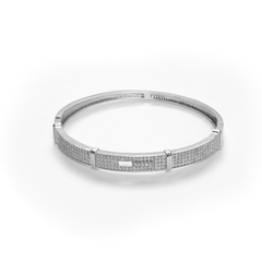 Unique Silver plated diamond Bracelet