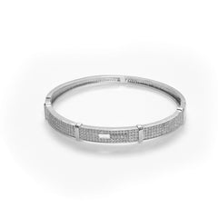 Unique Silver plated diamond Bracelet