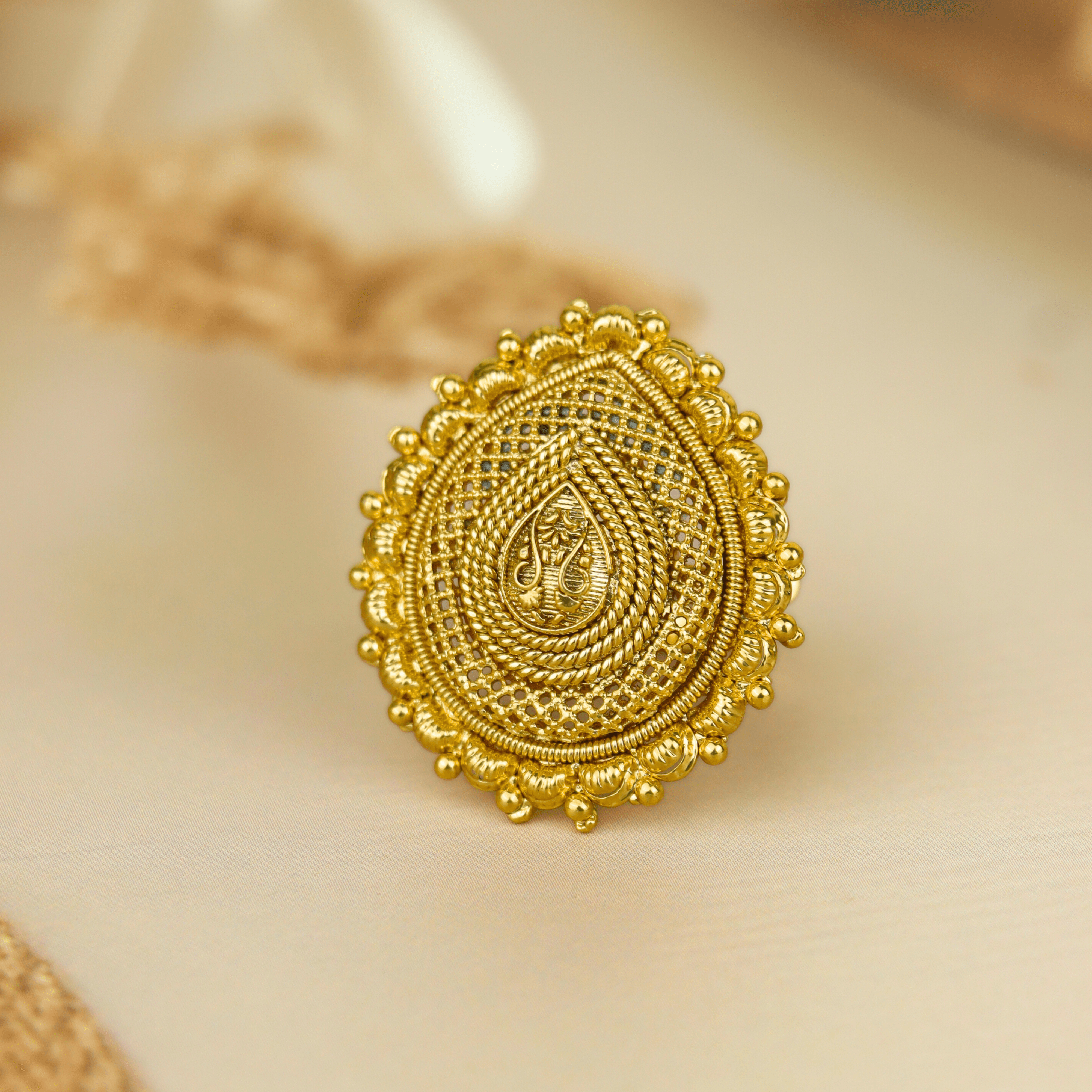 Golden Glow Ring - Rukhmani