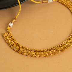 Gold Plated Elegant Designer Traditional Temple Necklace Set