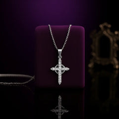 925 Silver Crystal Cross Pendant