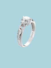 Panther Head Design 925 Sterling Silver Ring