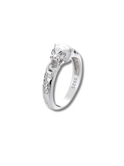 Panther Head Design 925 Sterling Silver Ring