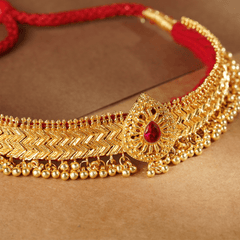 Rukhmani's Vintage Gold Plated Chinchpeti - Rukhmani