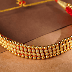 Rukhmani's Soulful Gold Plated Chinchpeti - Rukhmani