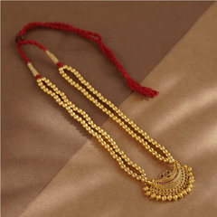 Rukhmani's Mystic Gold Plated Kolhapuri Chandrakor Haar - Rukhmani