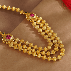 Rukhmani's Soulful Gold Plated Kolhapuri Haar - Rukhmani