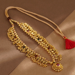 Rukhmani's Enchanted Gold Plated Kolhapuri Saaj - Rukhmani