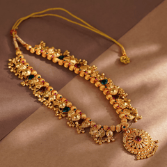 Rukhmani's Celestial Gold Plated Kolhapuri Saaj - Rukhmani