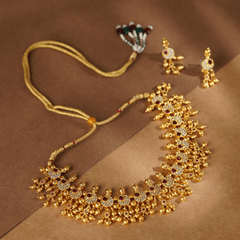 Rukhmani's Heritage Gold Plated Chinchpeti - Rukhmani