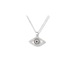 Evil Eye Sparkle Pendant in 925 Sterling Silver