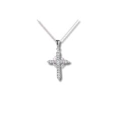 925 Silver Crystal Cross Pendant