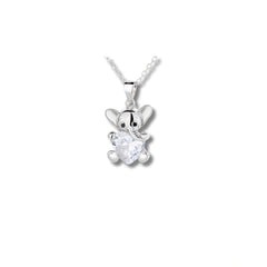 Character Heart Pendant in 925 Sterling Silver